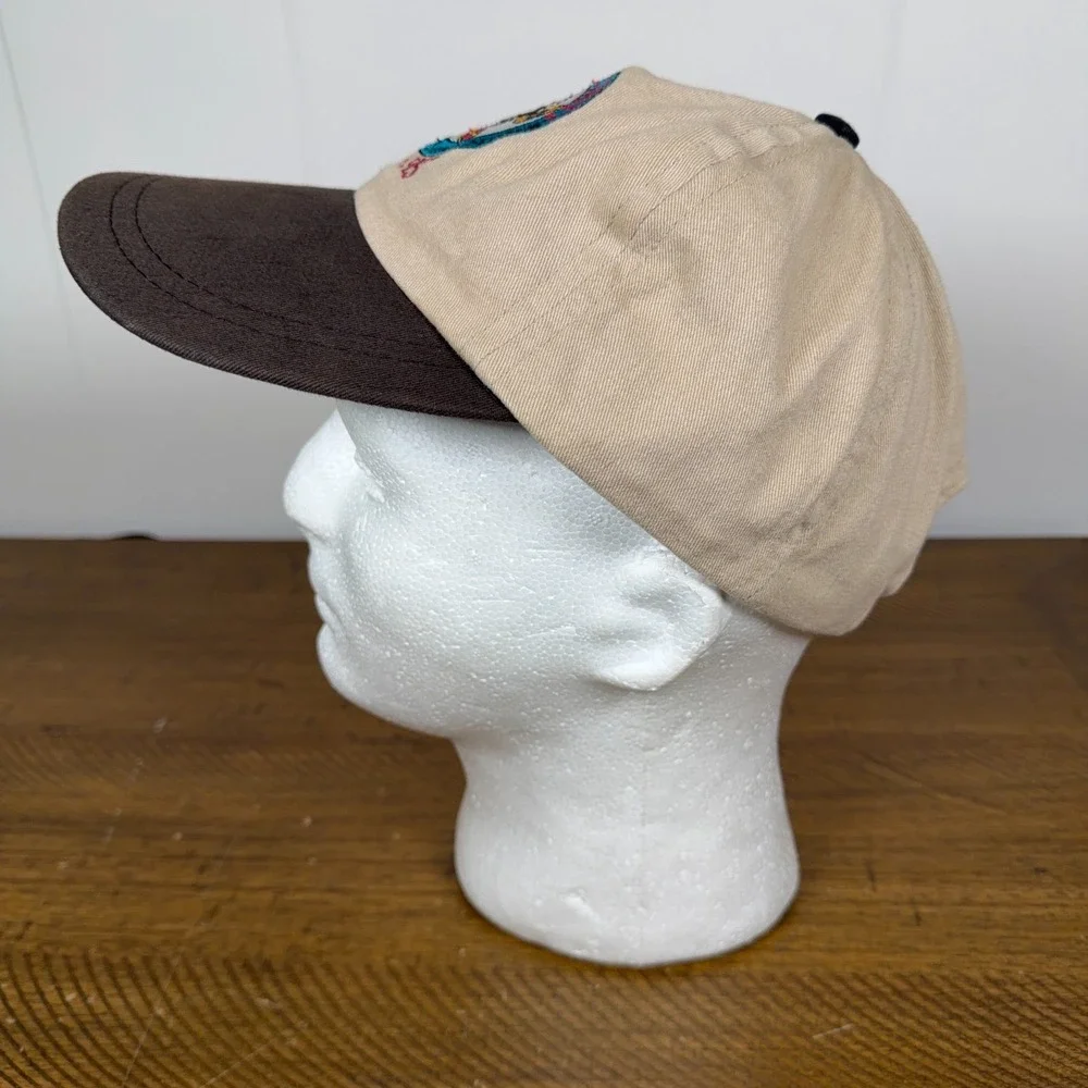 VTG Jimmy Buffett‎ Hat Beige 1995 Tour Domino College Summer Session Cap Parrot